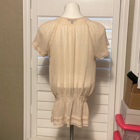 Express Cream Blouse with Polka Dots - Picture 3 of 6